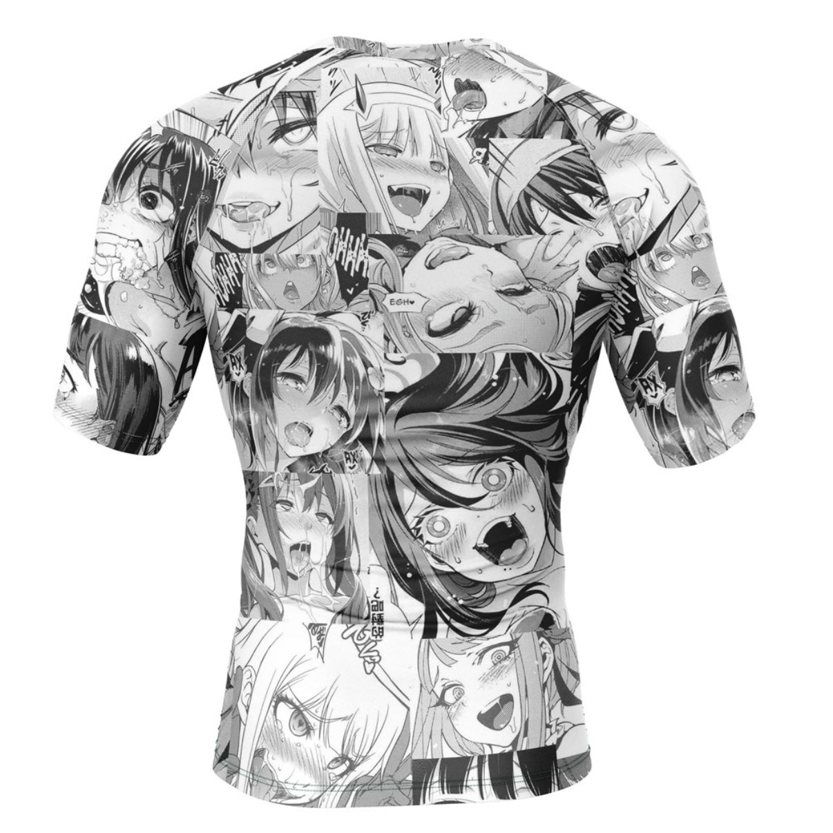 Manga Ahegao Premium Rash Guard - LONG OR SHORT SLEEVE - MADE TO ORDER 2 WEEK DISPATCH