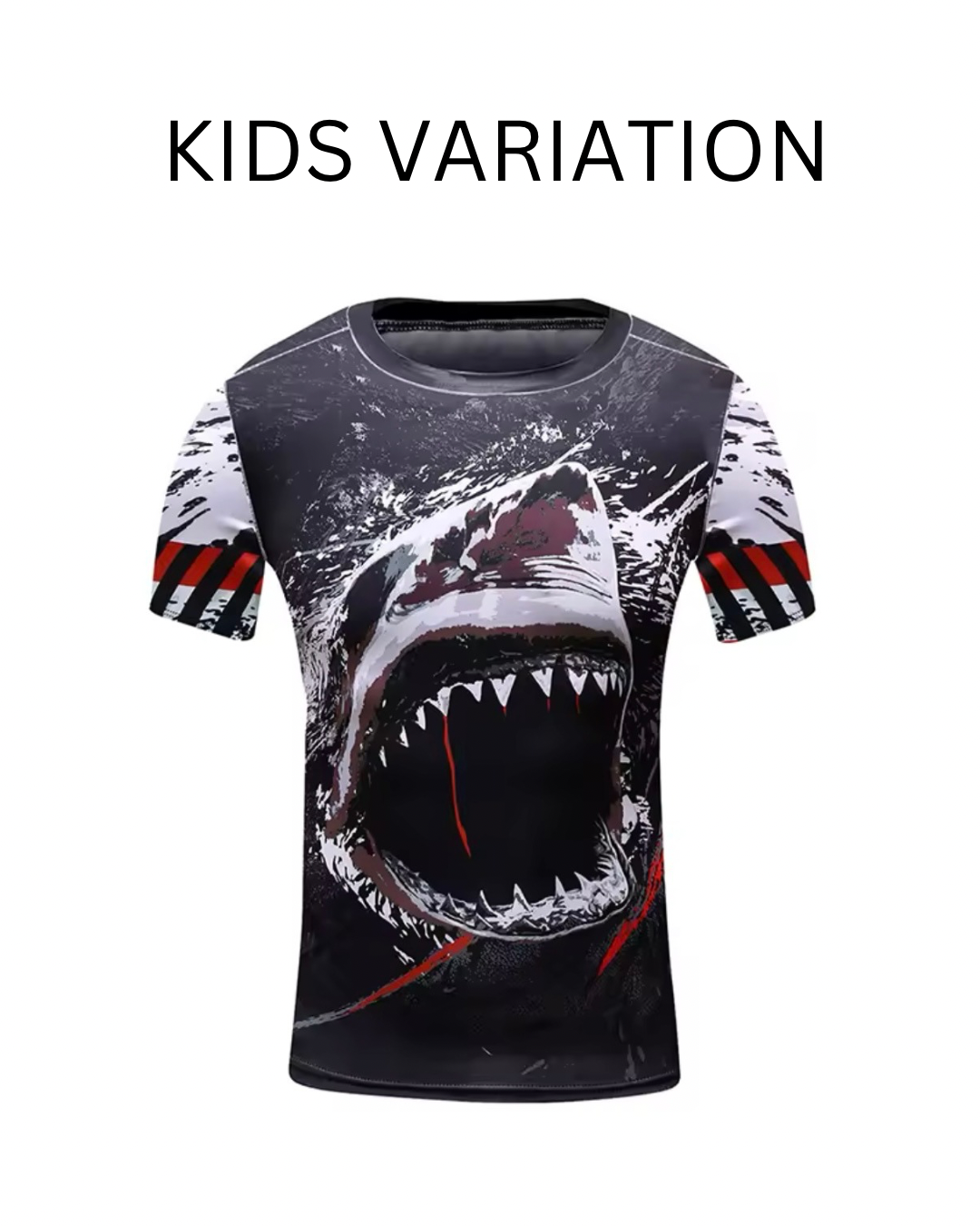 Shark Premium BJJ / MMA Rash Guard - LONG & SHORT SLEEVE VARIATIONS - MADE TO ORDER 2 WEEK DISPATCH
