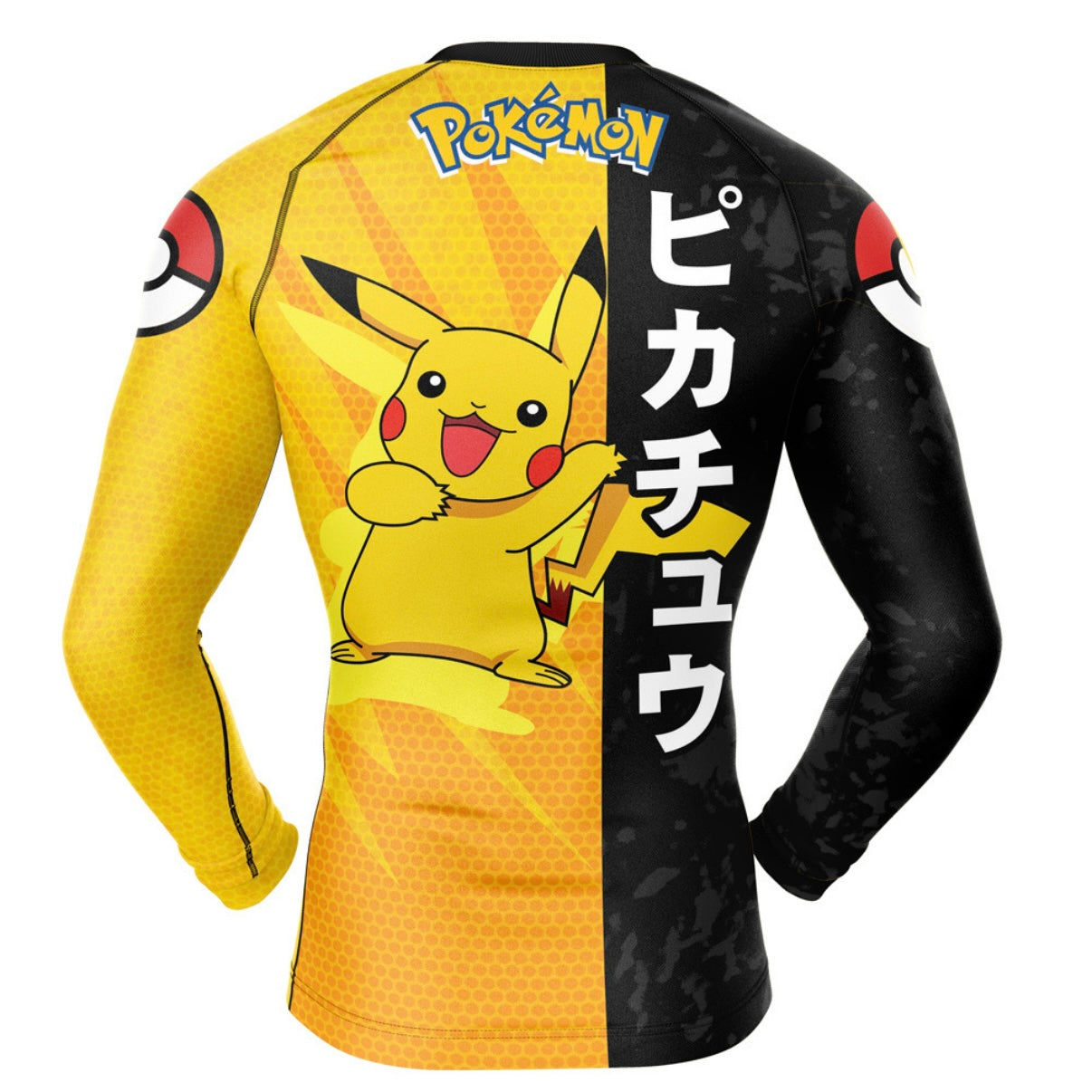 Pokemon Pikachu Thunder Premium Rash Guard - LONG OR SHORT SLEEVE - MADE TO ORDER 2 WEEK DISPATCH