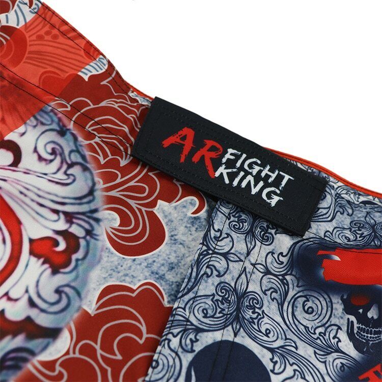 Red Cross Skull Premium MMA Grappling Shorts - MADE TO ORDER 2 WEEK DISPATCH