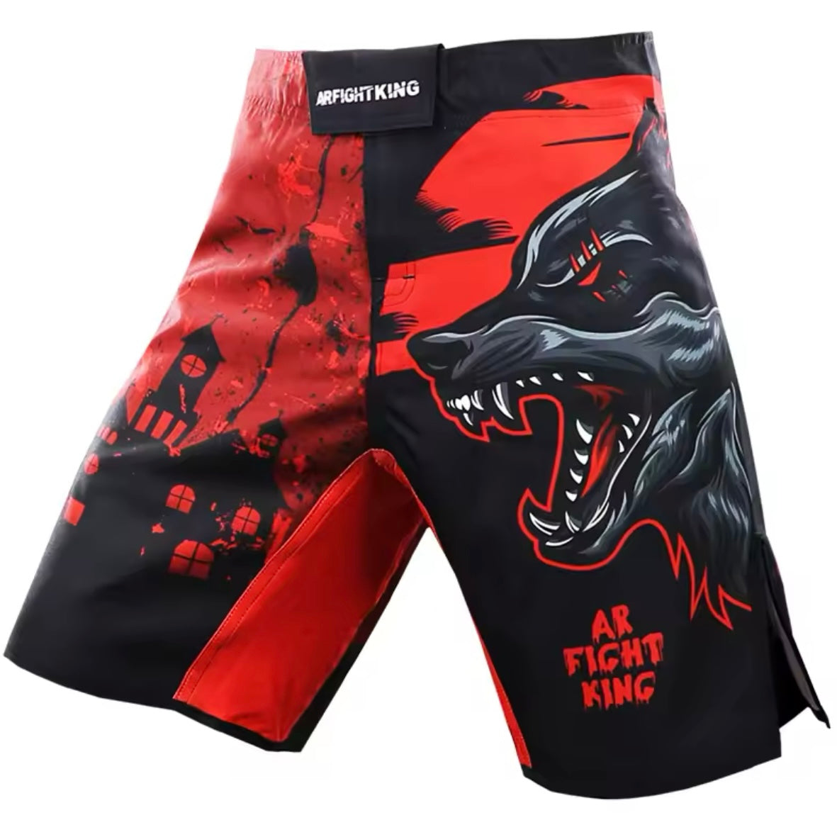 Red Werewolf Premium MMA Grappling Shorts - MADE TO ORDER 2 WEEK DISPATCH