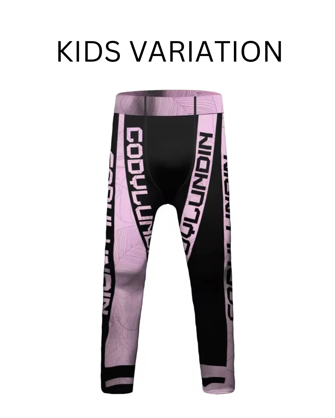 Black & Pink Premium Compression Spats for BJJ, MMA, Wrestling, CrossFit, Yoga, Running, Cycling, and More - MADE TO ORDER 2 WEEK DISPATCH