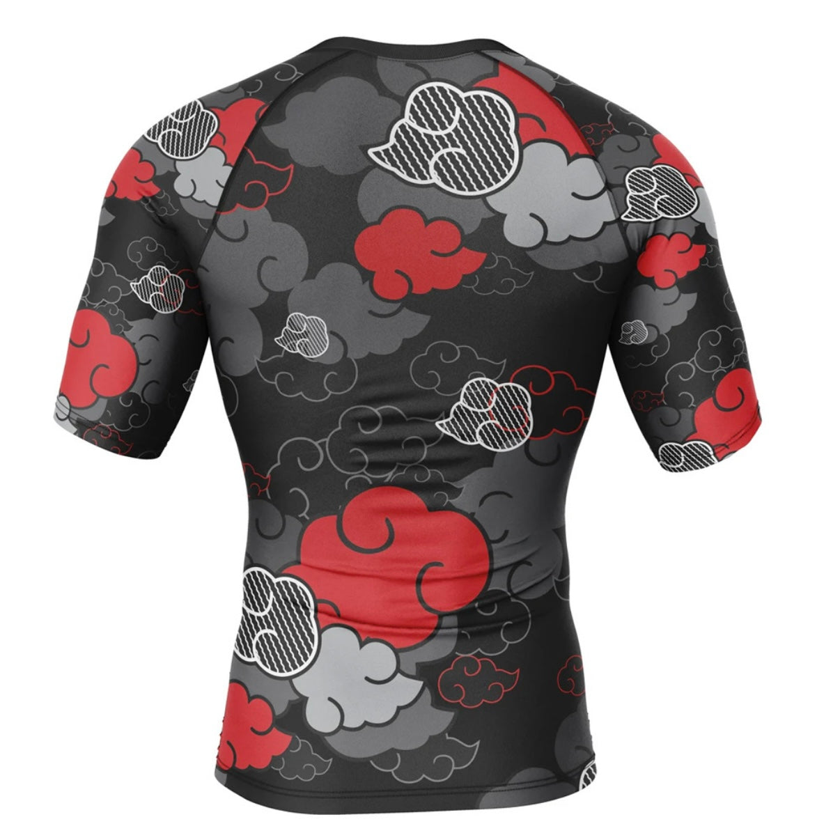 Naruto Black Aloha Akatsuki Premium Rash Guard - LONG OR SHORT SLEEVE - MADE TO ORDER 2 WEEK DISPATCH