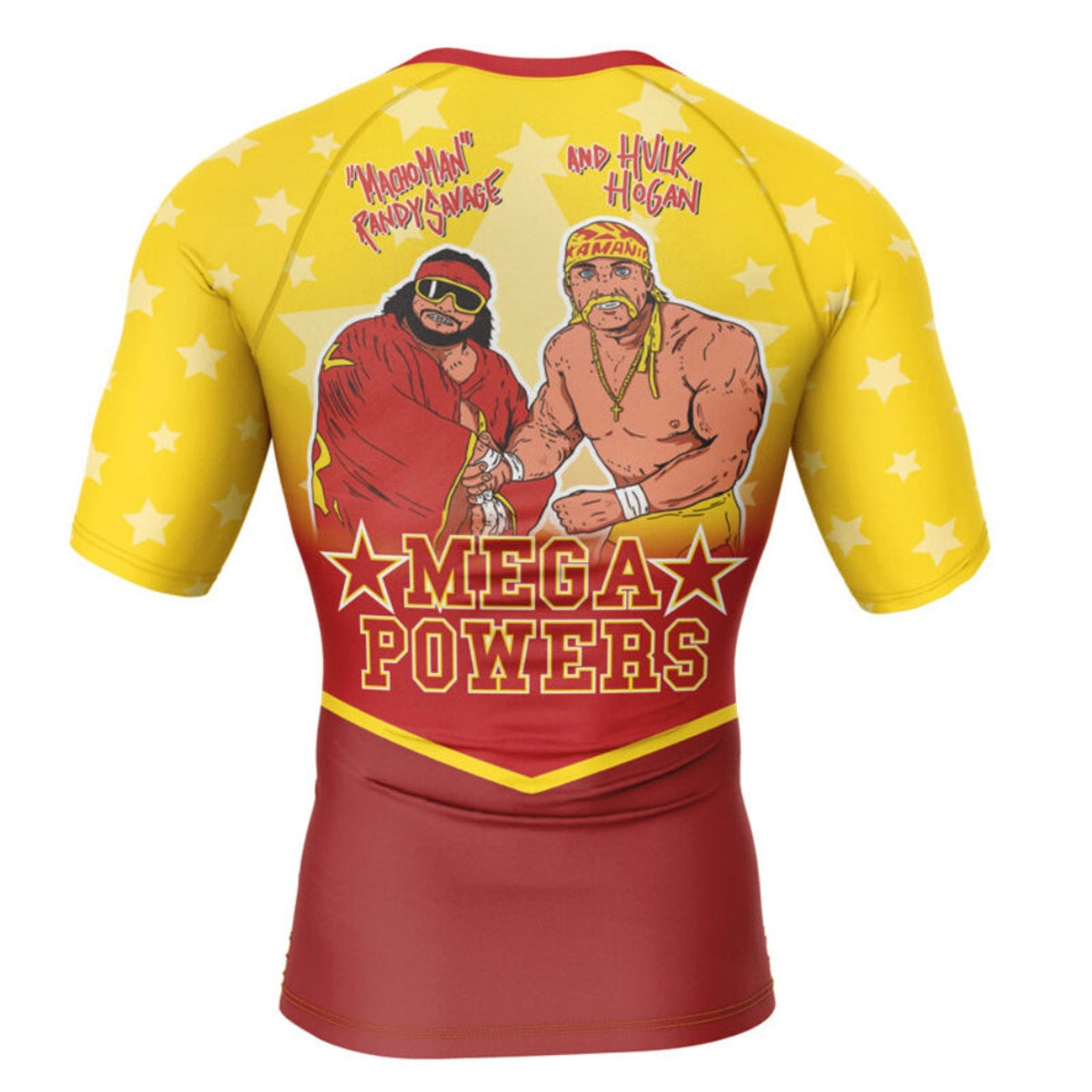 Hulk Hogan x Macho Man Premium Short Sleeve Rash Guard - MADE TO ORDER 2 WEEK DISPATCH