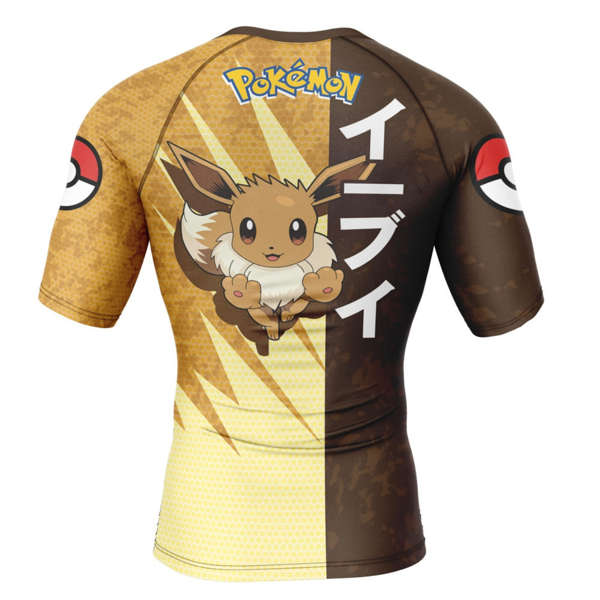 Pokemon Eevee Premium Short Sleeve Rash Guard - MADE TO ORDER 2 WEEK DISPATCH