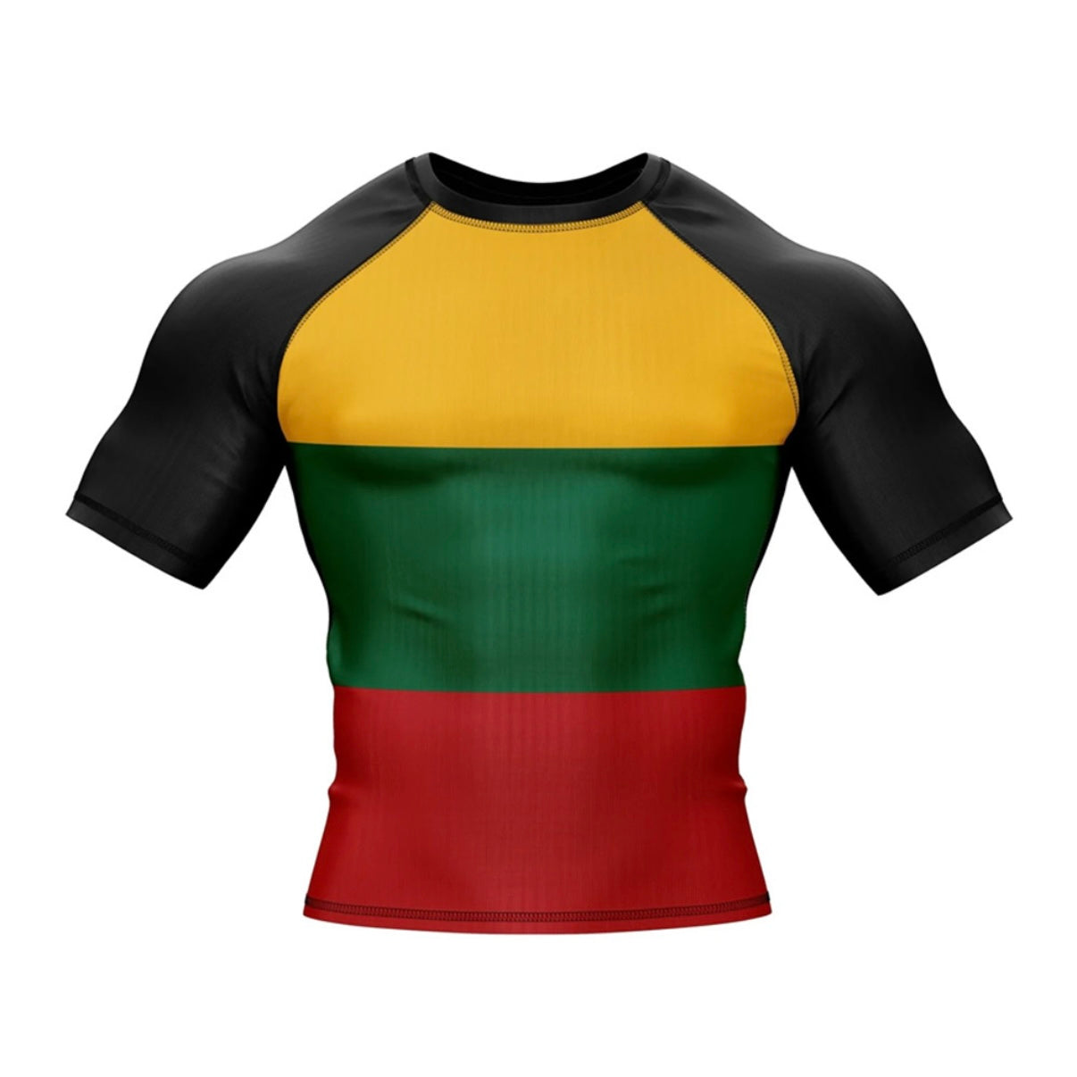 Lithuania (Lietuva) Premium Rash Guard - LONG OR SHORT SLEEVE - MADE TO ORDER 2 WEEK DISPATCH