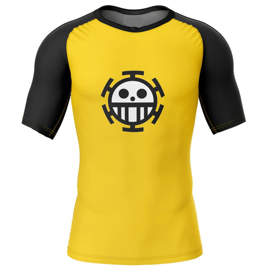 One Piece Trafalgar Law Premium Short Sleeve Rash Guard - MADE TO ORDER 2 WEEK DISPATCH
