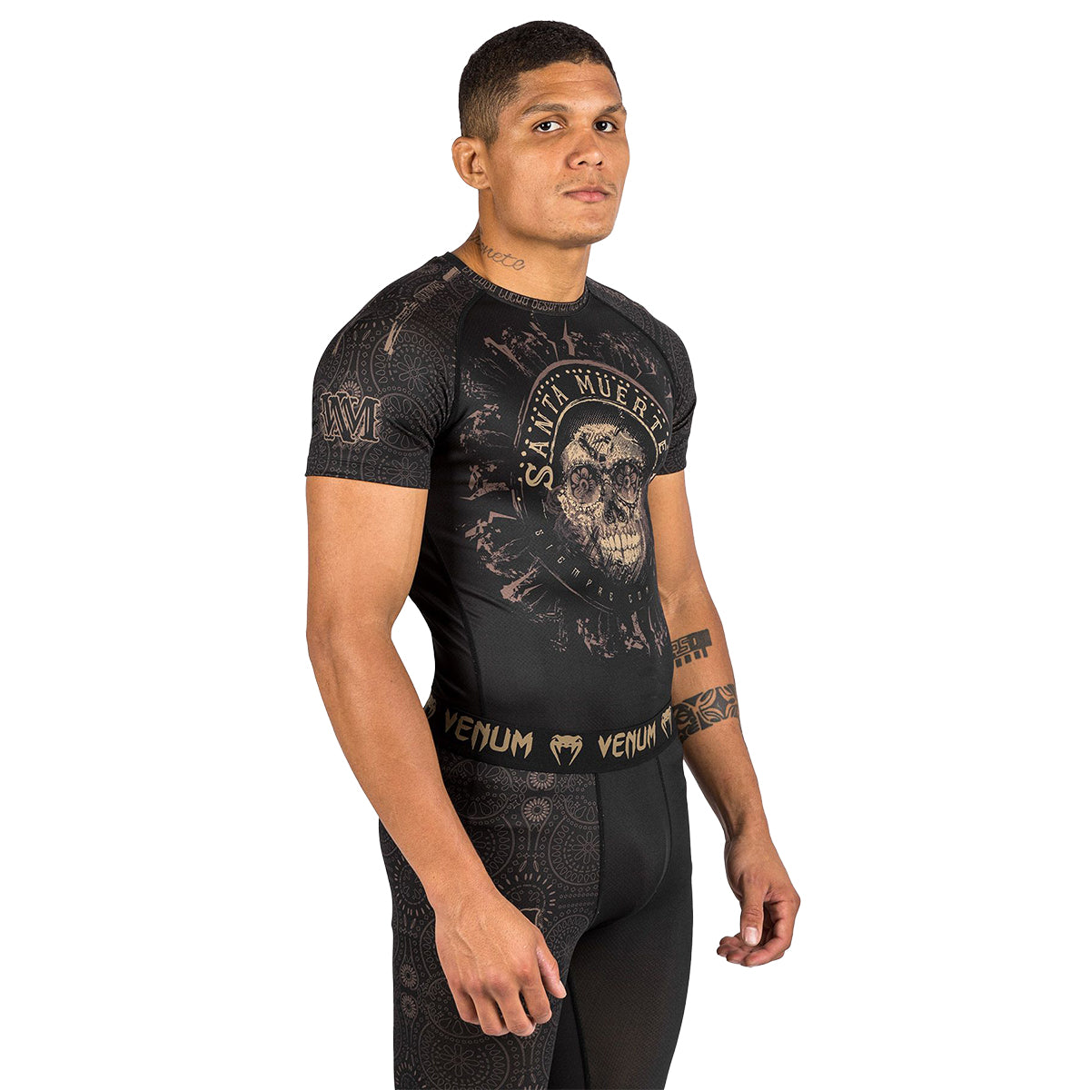 Venum Santa Muerta Short Sleeve MMA/Jiu Jitsu Rash Guard