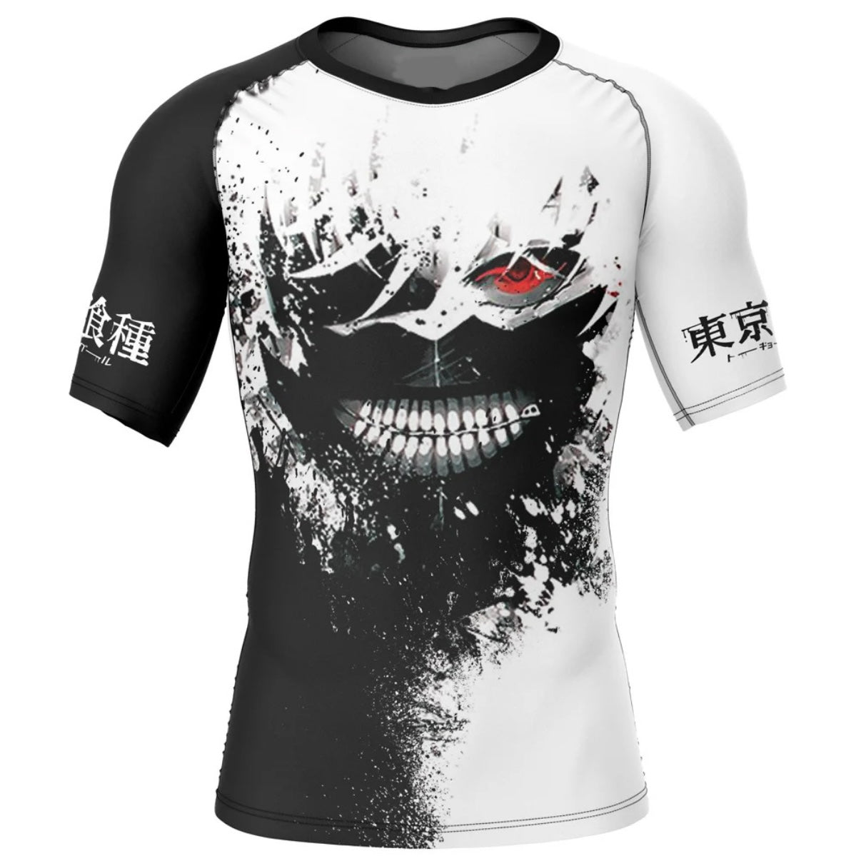 Tokyo Ghoul Ken Kaneki Premium Rash Guard - LONG OR SHORT SLEEVE - MADE TO ORDER 2 WEEK DISPATCH