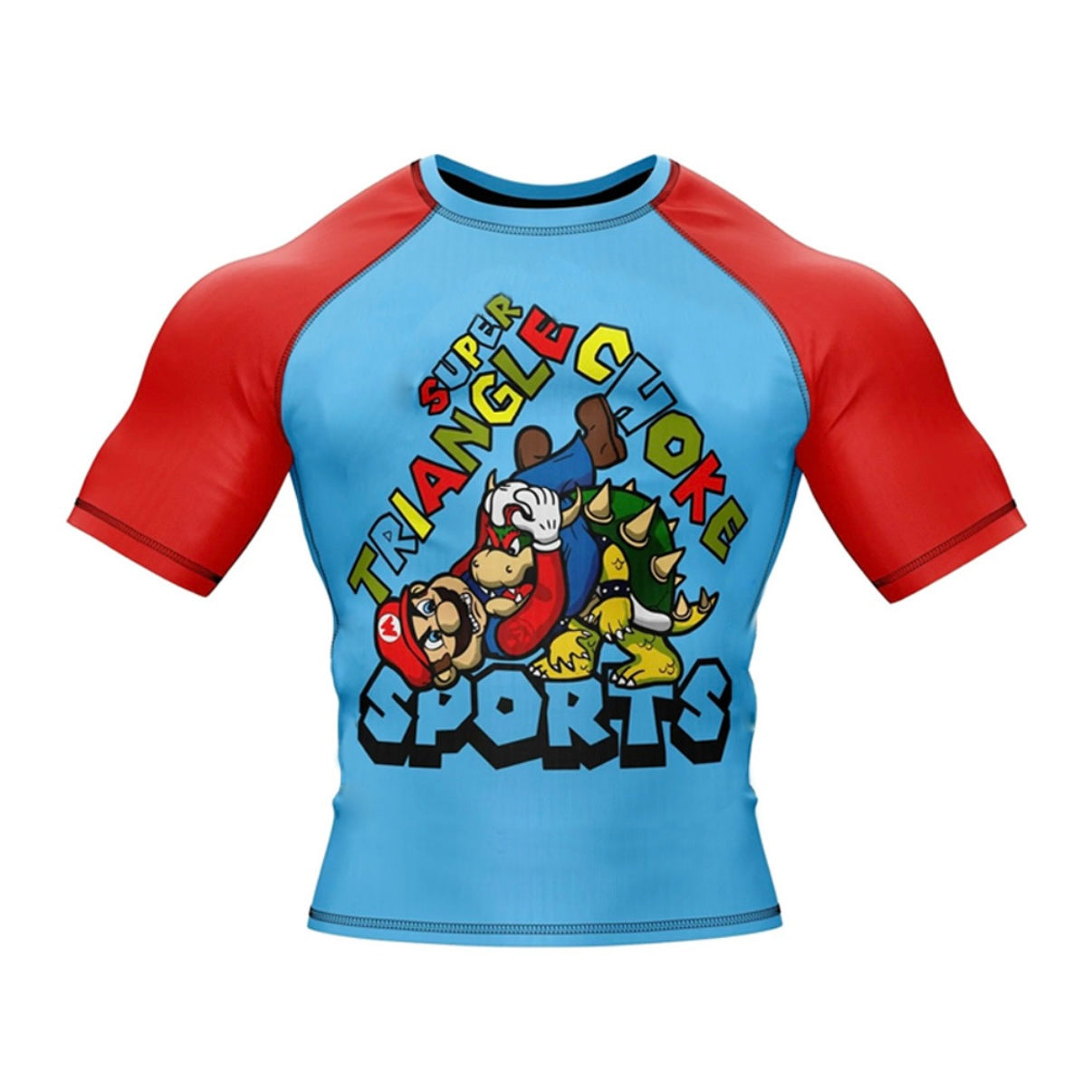 Mario Super Triangle Choke Premium BJJ / MMA Rash Guard - LONG OR SHORT SLEEVE - MADE TO ORDER 2 WEEK DISPATCH