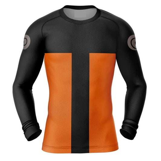 Naruto Uzumaki Premium Rash Guard - LONG OR SHORT SLEEVE - MADE TO ORDER 2 WEEK DISPATCH