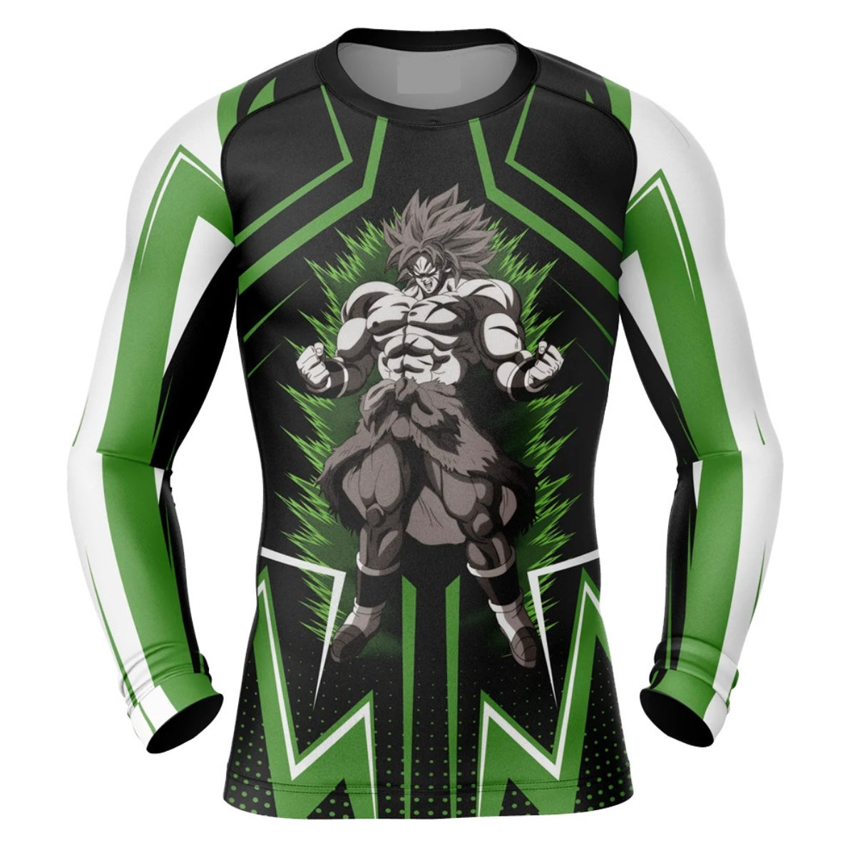 Dragon Ball Z Saiyan Legend Broly Premium Rash Guard - LONG OR SHORT SLEEVE - MADE TO ORDER 2 WEEK DISPATCH