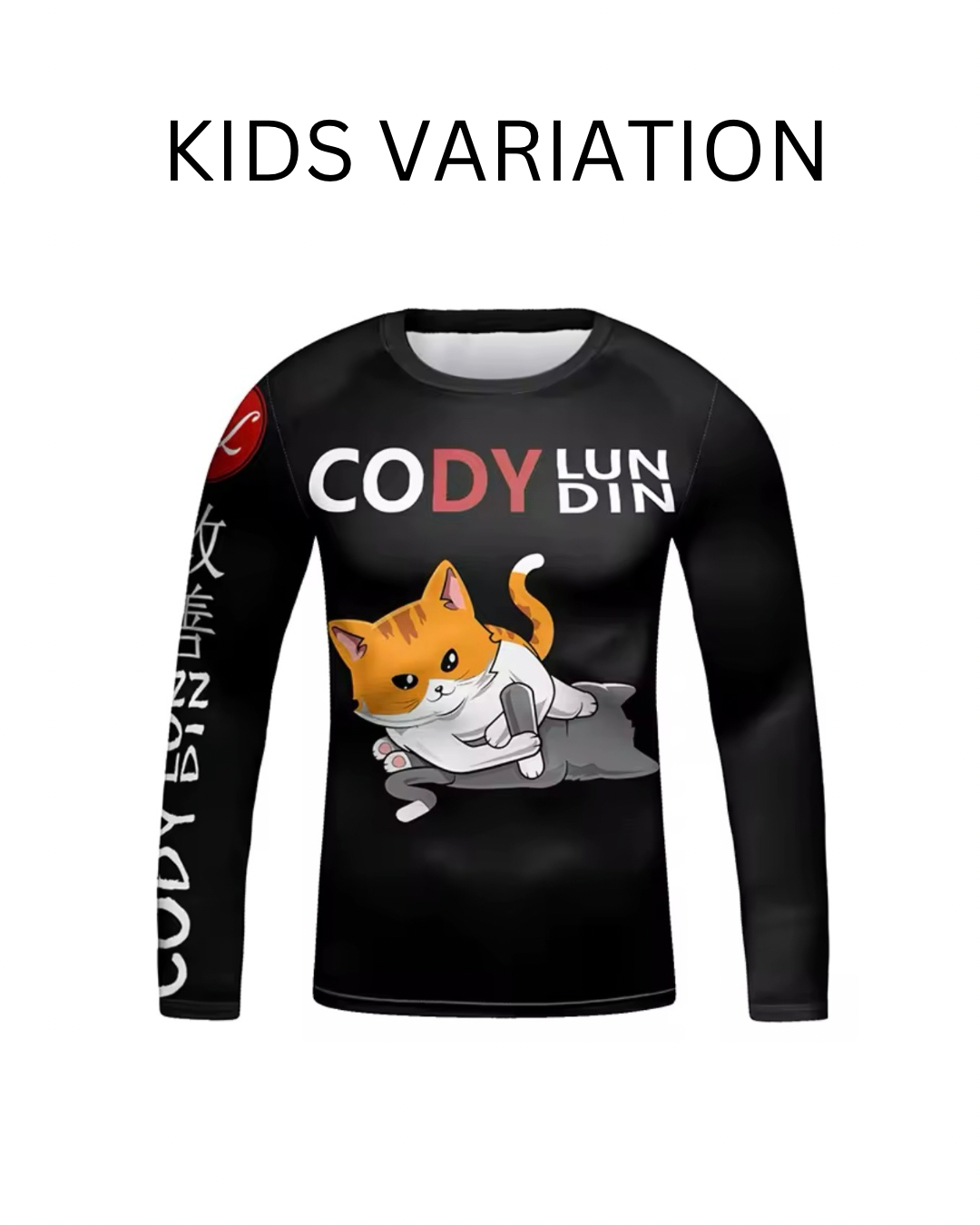 Cat Premium BJJ / MMA Rash Guard - LONG & SHORT SLEEVE VARIATIONS - MADE TO ORDER 2 WEEK DISPATCH