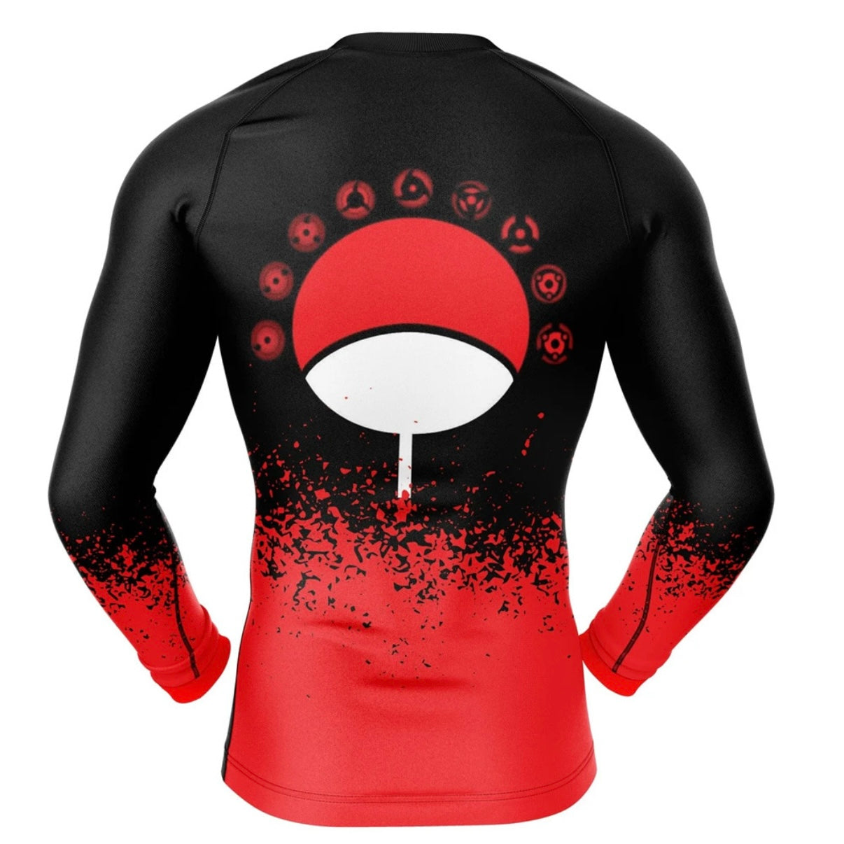 Naruto Sharingan Premium Rash Guard - LONG OR SHORT SLEEVE - MADE TO ORDER 2 WEEK DISPATCH
