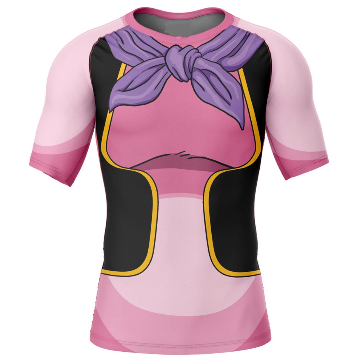 Dragon Ball Z Fat Majin Buu Premium Short Sleeve Rash Guard - MADE TO ORDER 2 WEEK DISPATCH