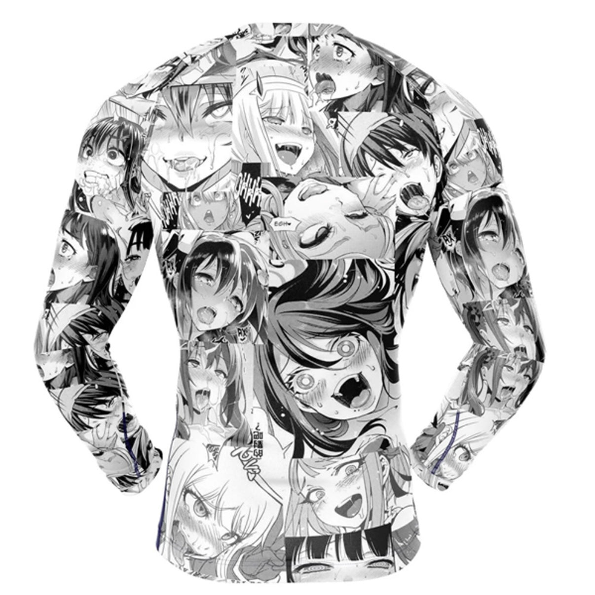 Manga Ahegao Premium Rash Guard - LONG OR SHORT SLEEVE - MADE TO ORDER 2 WEEK DISPATCH