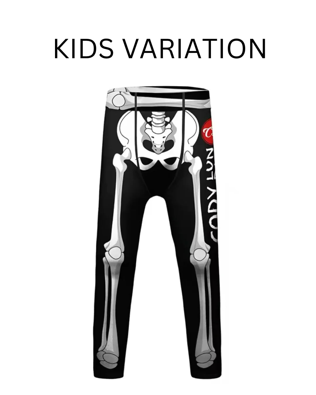 Skeleton Premium Compression Spats for BJJ, MMA, Wrestling, CrossFit, Yoga, Running, Cycling, and More - MADE TO ORDER 2 WEEK DISPATCH