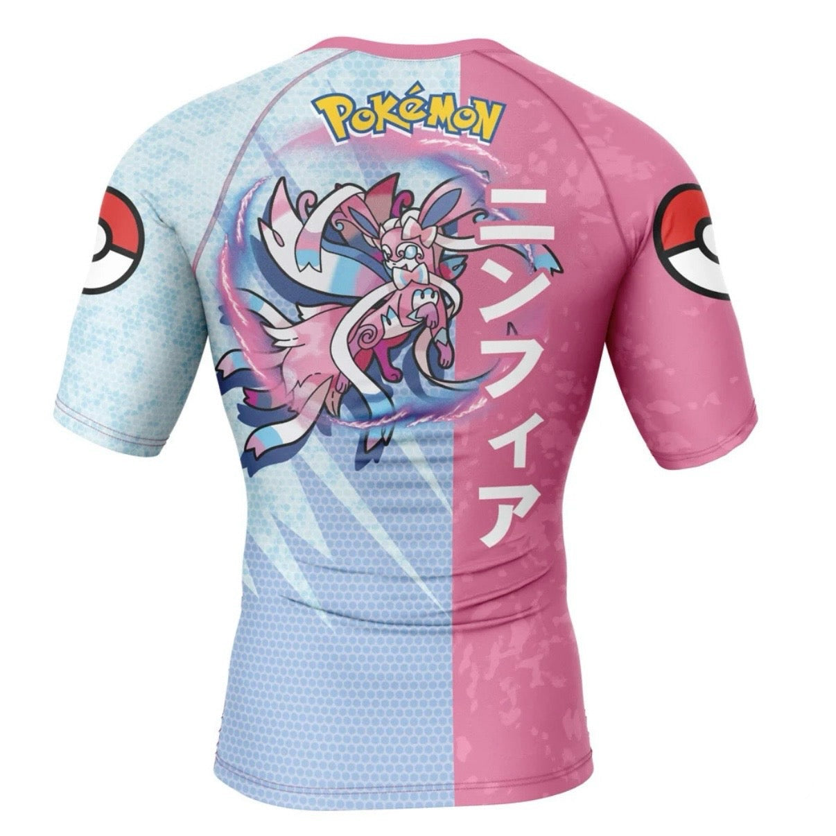 Pokemon Sylveon Premium Short Sleeve Rash Guard - MADE TO ORDER 2 WEEK DISPATCH