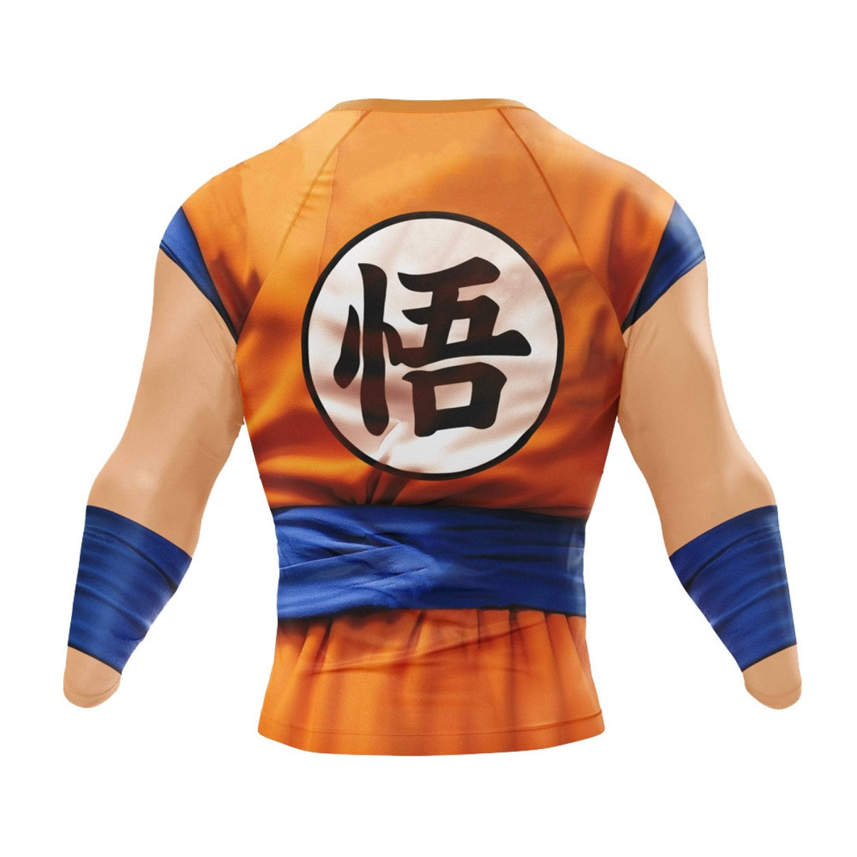 DBZ Realistic Goku Long Sleeve Premium Rash Guard - MADE TO ORDER 2 WEEK DISPATCH