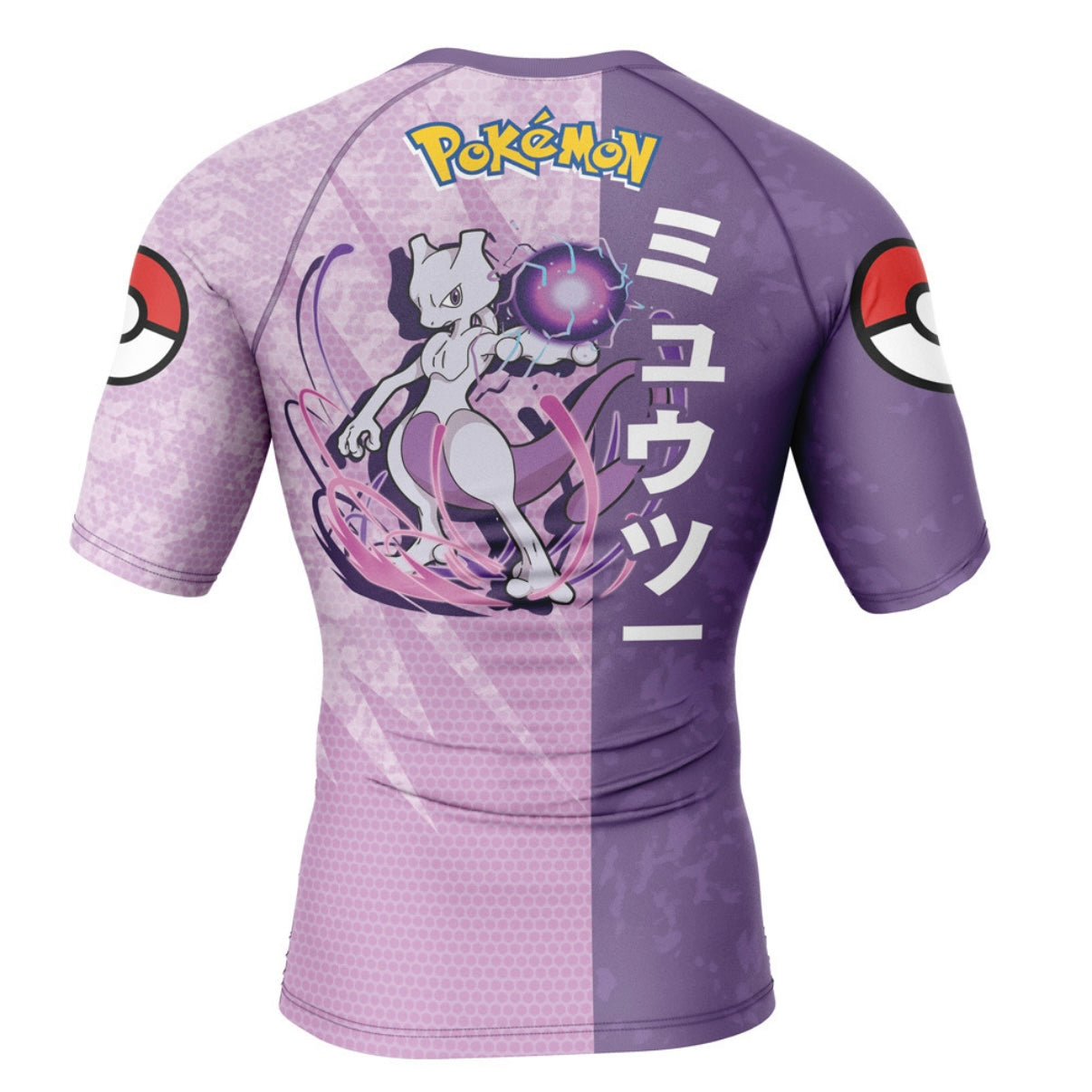 Pokemon Mewtwo Premium Short Sleeve Rash Guard - MADE TO ORDER 2 WEEK DISPATCH