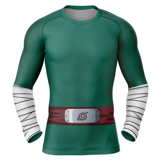 Naruto Rock Lee Premium Long Sleeve Rash Guard - MADE TO ORDER 2 WEEK DISPATCH