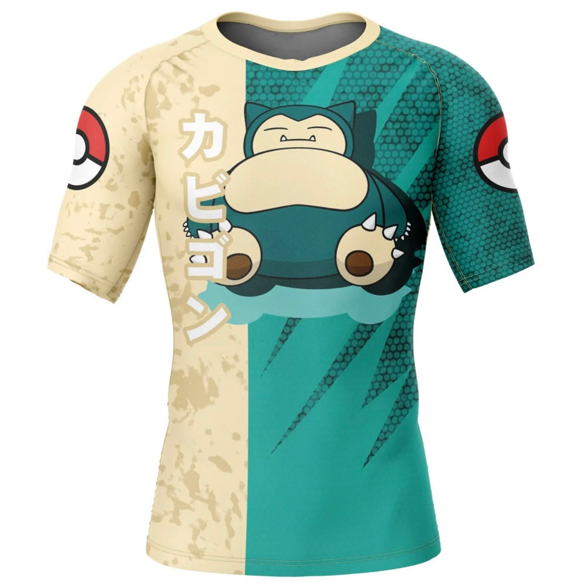 Pokemon Great Snorlax Premium Short Sleeve Rash Guard - MADE TO ORDER 2 WEEK DISPATCH