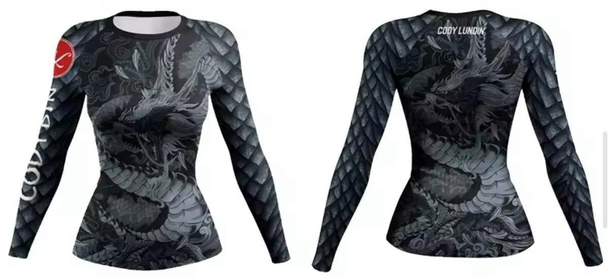 Women’s Black Dragon Premium BJJ / MMA Rash Guard - MADE TO ORDER 2 WEEK DISPATCH