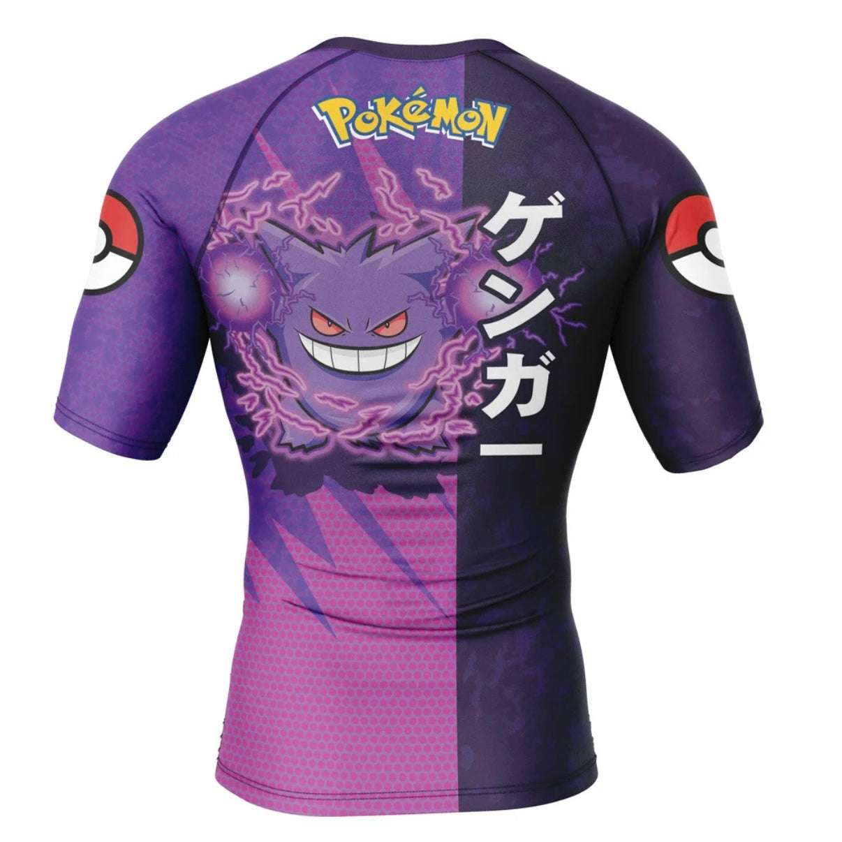 Pokemon Gengar Premium Short Sleeve Rash Guard - MADE TO ORDER 2 WEEK DISPATCH