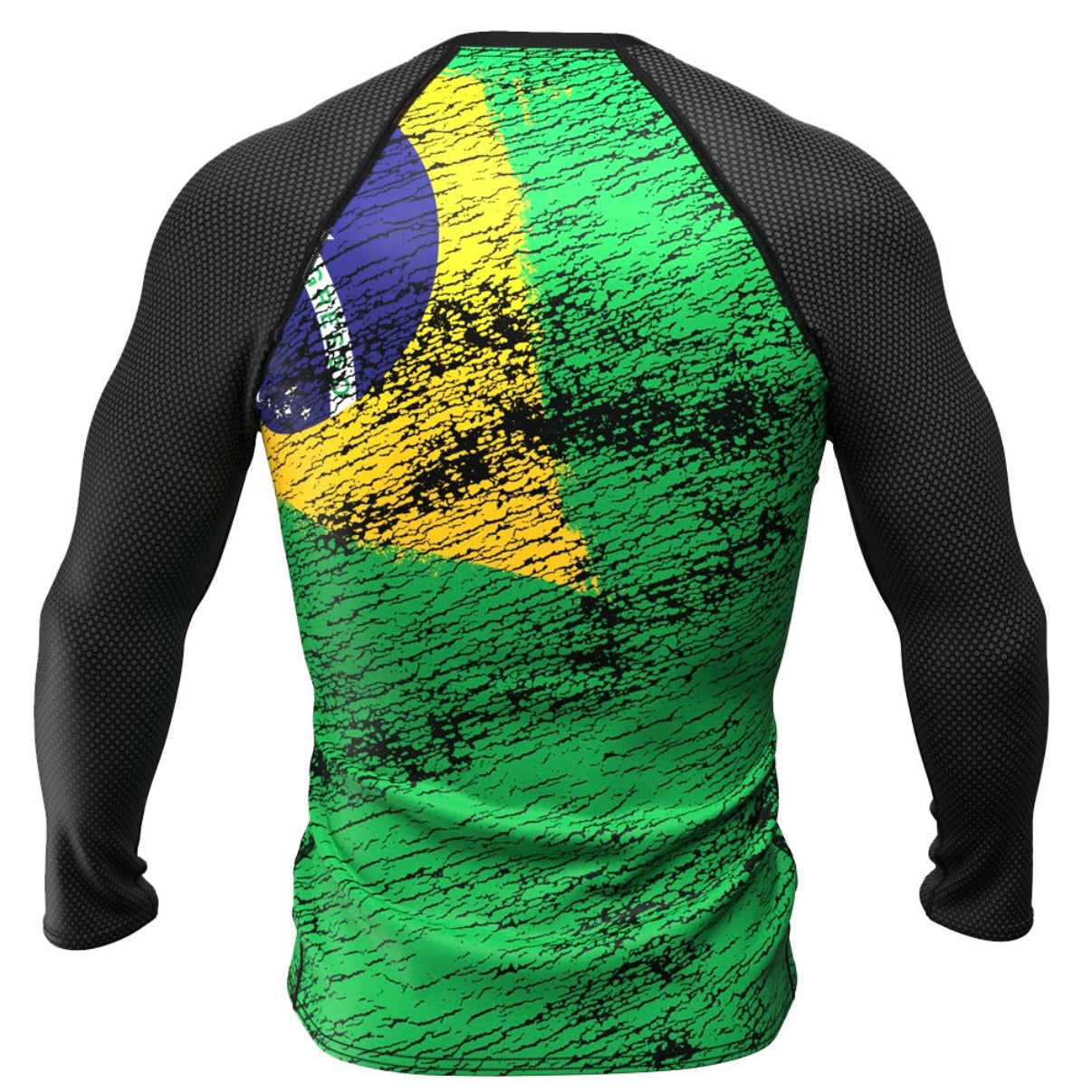 Brazil (Brasil) Premium BJJ Rash Guard - LONG OR SHORT SLEEVE - MADE TO ORDER 2 WEEK DISPATCH