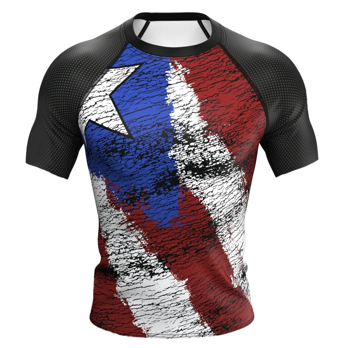 Puerto Rico Premium Rash Guard - LONG OR SHORT SLEEVE - MADE TO ORDER 2 WEEK DISPATCH