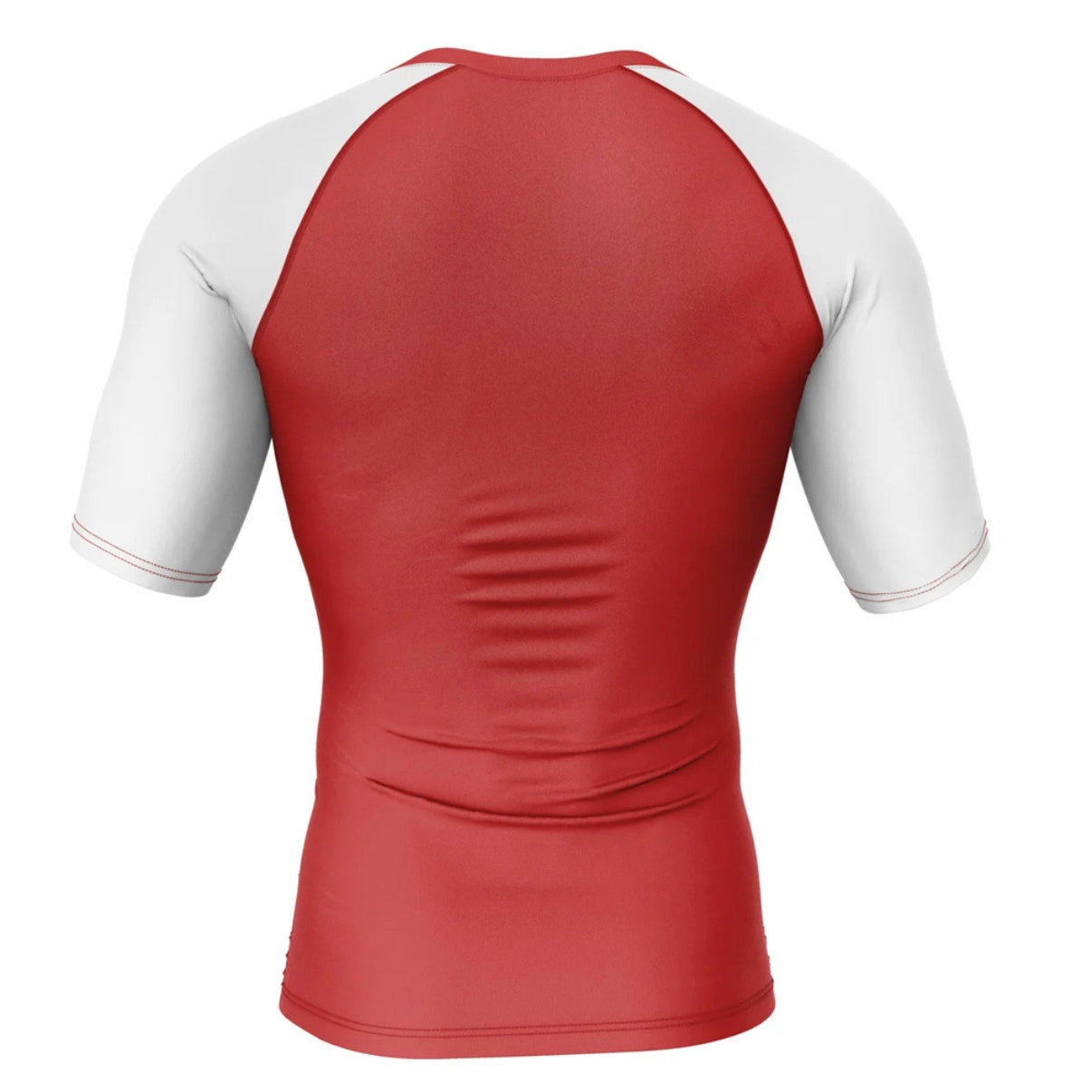 Baki The Grappler Red & White Premium Short Sleeve Rash Guard - MADE TO ORDER 2 WEEK DISPATCH