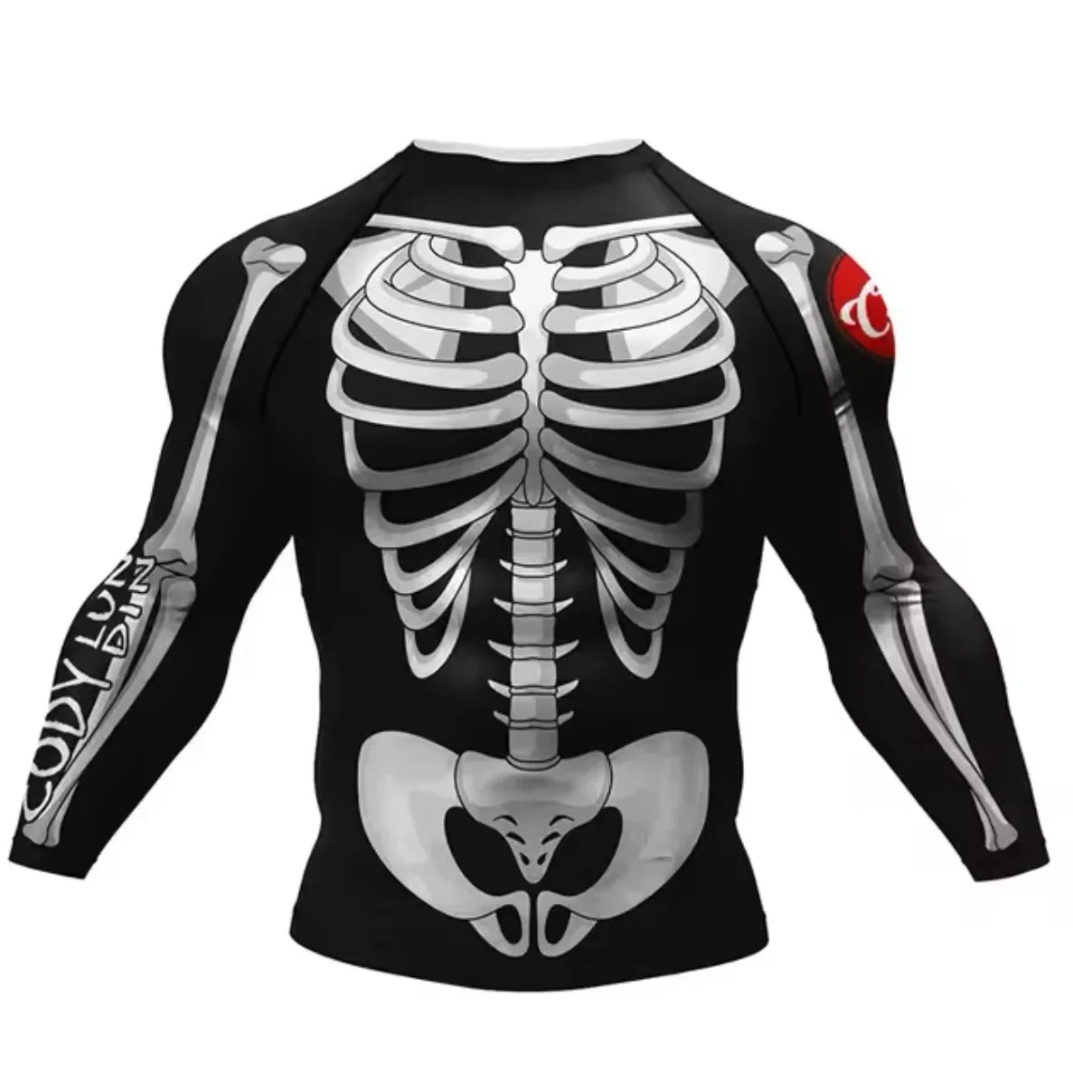 Skeleton Premium BJJ / MMA Rash Guard - LONG & SHORT SLEEVE VARIATIONS - MADE TO ORDER 2 WEEK DISPATCH