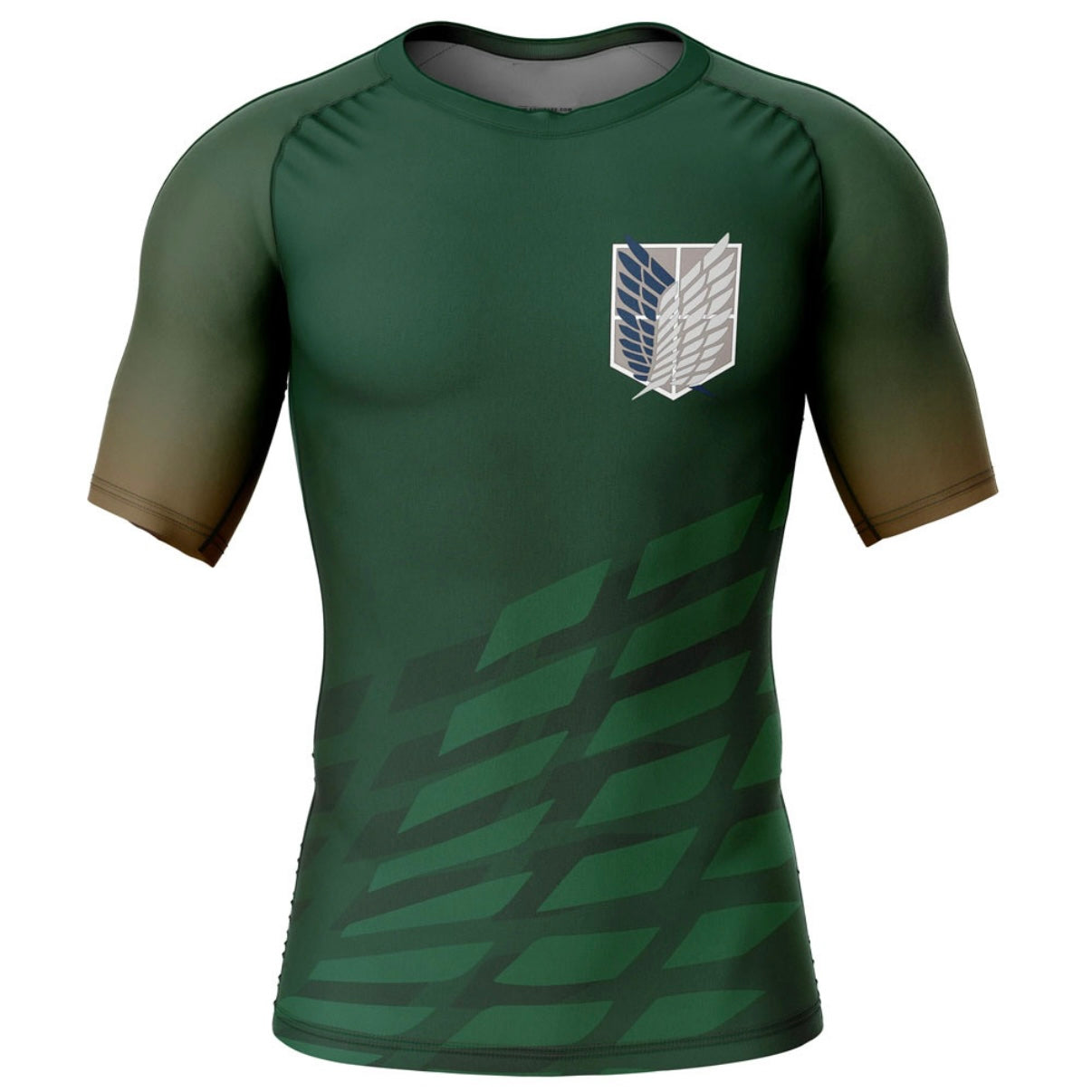 Attack on Titan 'Survey Corps' Premium Rash Guard - LONG OR SHORT SLEEVE - MADE TO ORDER 2 WEEK DISPATCH