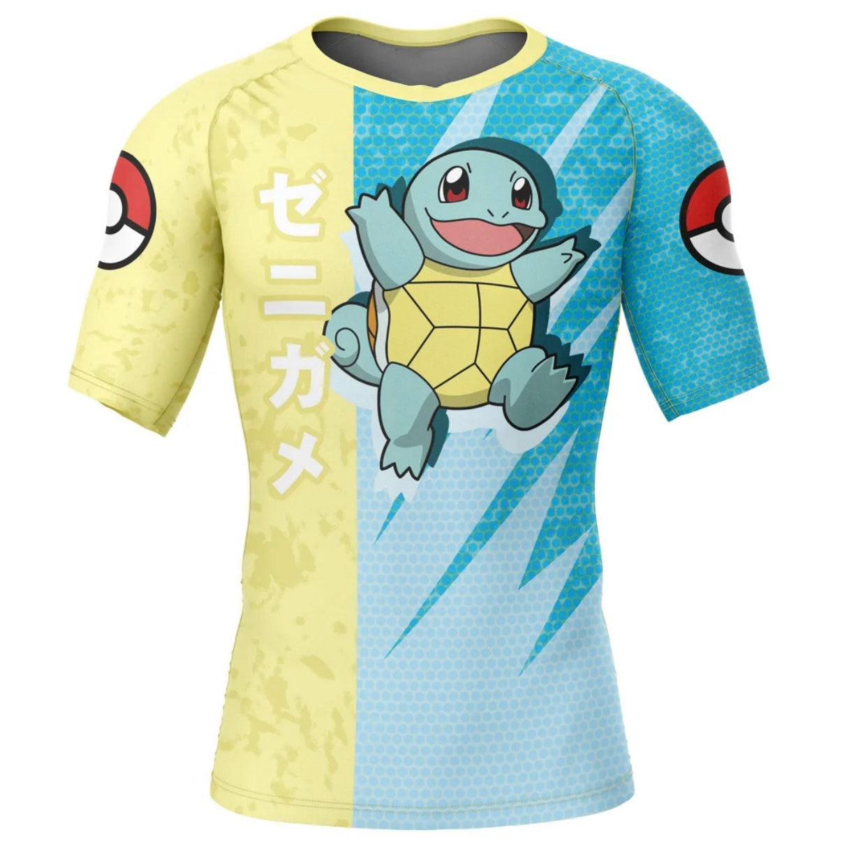 Pokemon Squirtle Premium Short Sleeve Rash Guard - MADE TO ORDER 2 WEEK DISPATCH