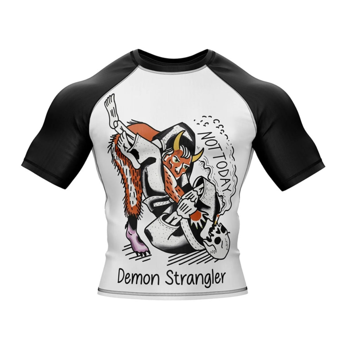 Demon Strangler Premium Rash Guard - LONG OR SHORT SLEEVE - MADE TO ORDER 2 WEEK DISPATCH