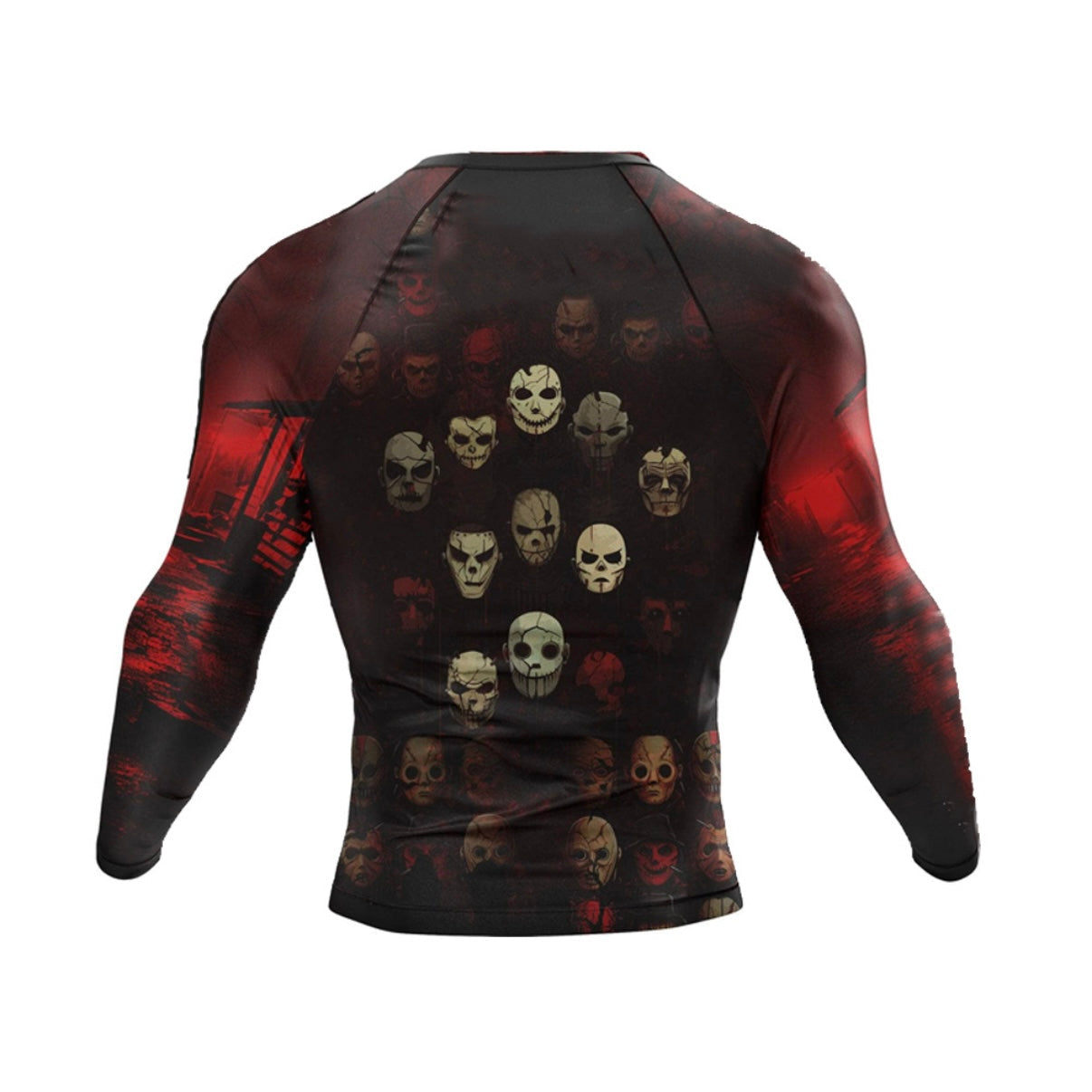 Evil Faces Premium Long Sleeve Rash Guard - MADE TO ORDER 2 WEEK DISPATCH