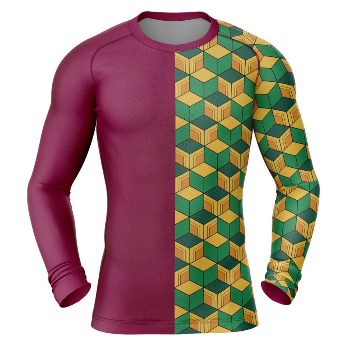 Demon Slayer Giyu Premium Rash Guard - LONG OR SHORT SLEEVE - MADE TO ORDER 2 WEEK DISPATCH