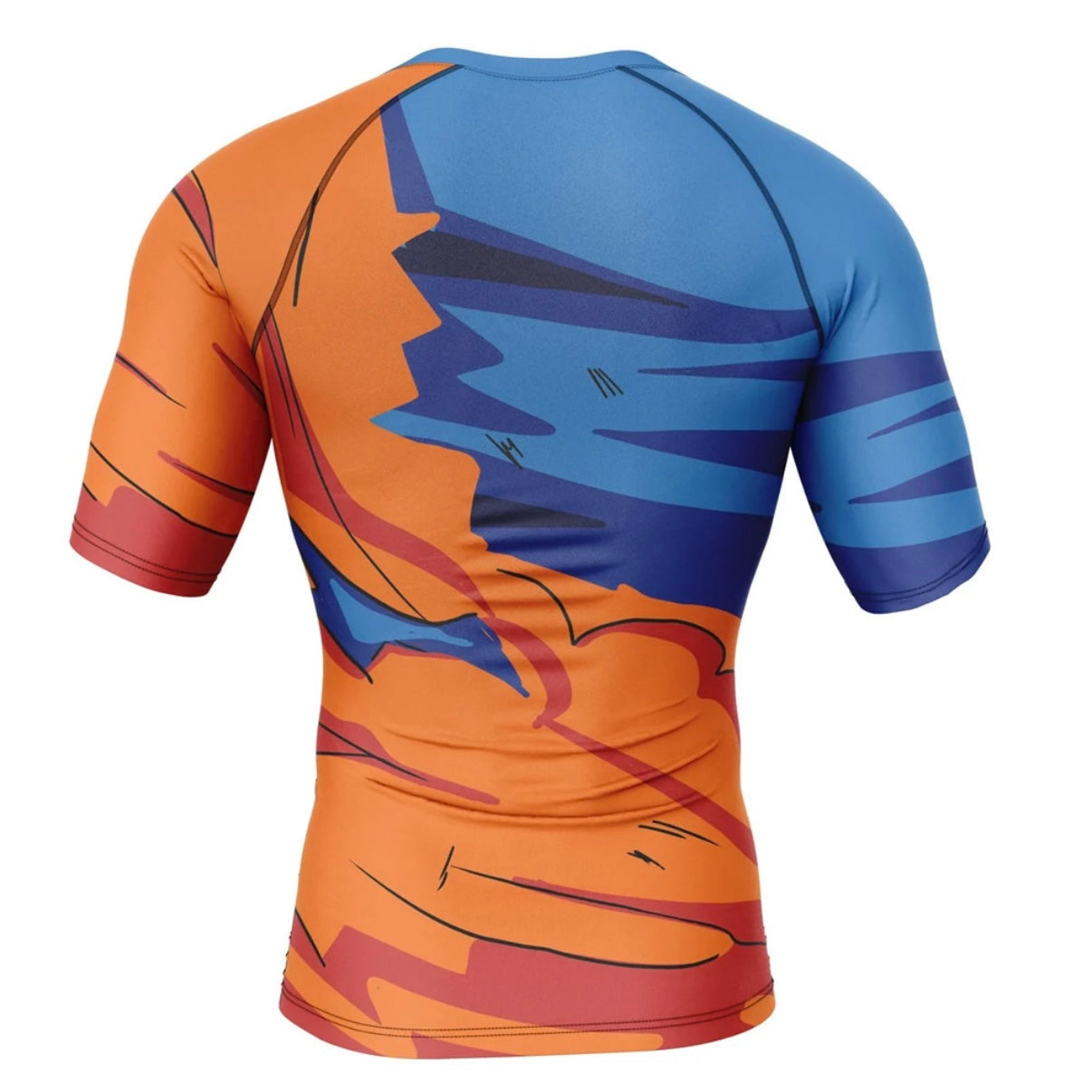 Dragon Ball Z Goku Torn Premium Rash Guard - LONG OR SHORT SLEEVE - MADE TO ORDER 2 WEEK DISPATCH