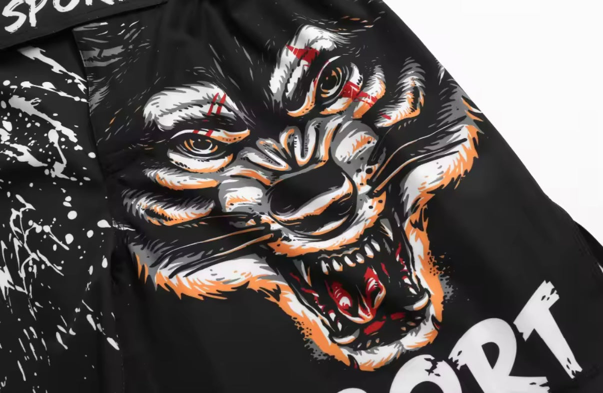 Wolf Premium BJJ No Gi / MMA Set. Rash Guard, Shorts & Spats - MADE TO ORDER 2 WEEK DISPATCH