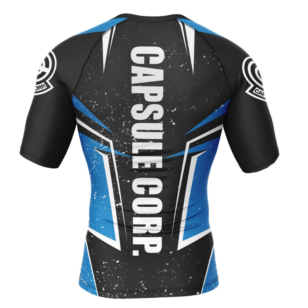 Dragon Ball Z Capsule Corp Premium Short Sleeve Rash Guard - MADE TO ORDER 2 WEEK DISPATCH