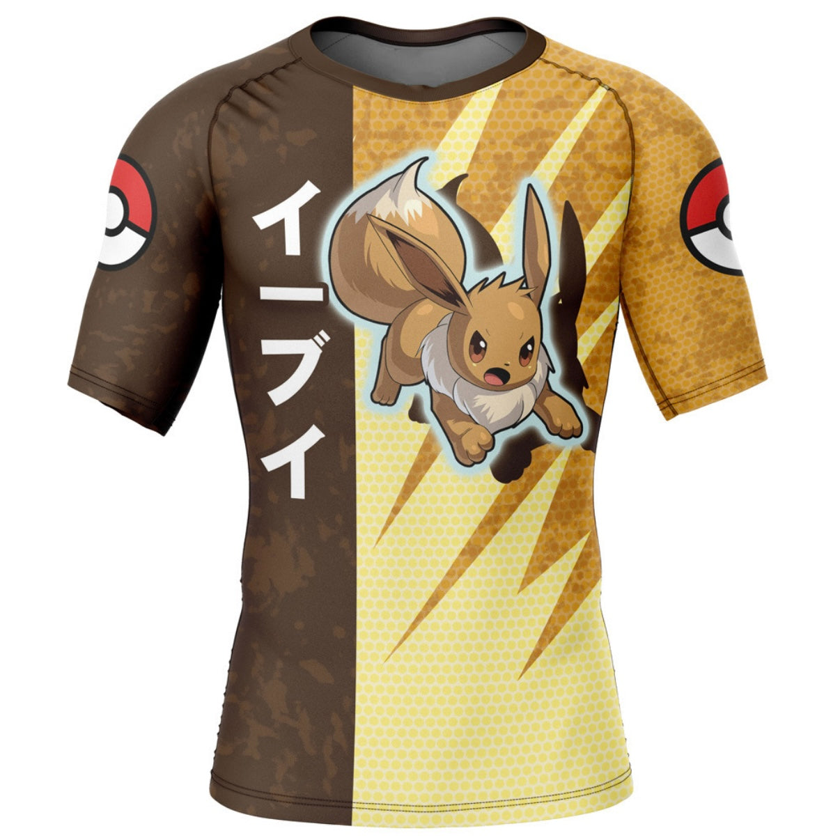 Pokemon Eevee Premium Short Sleeve Rash Guard - MADE TO ORDER 2 WEEK DISPATCH