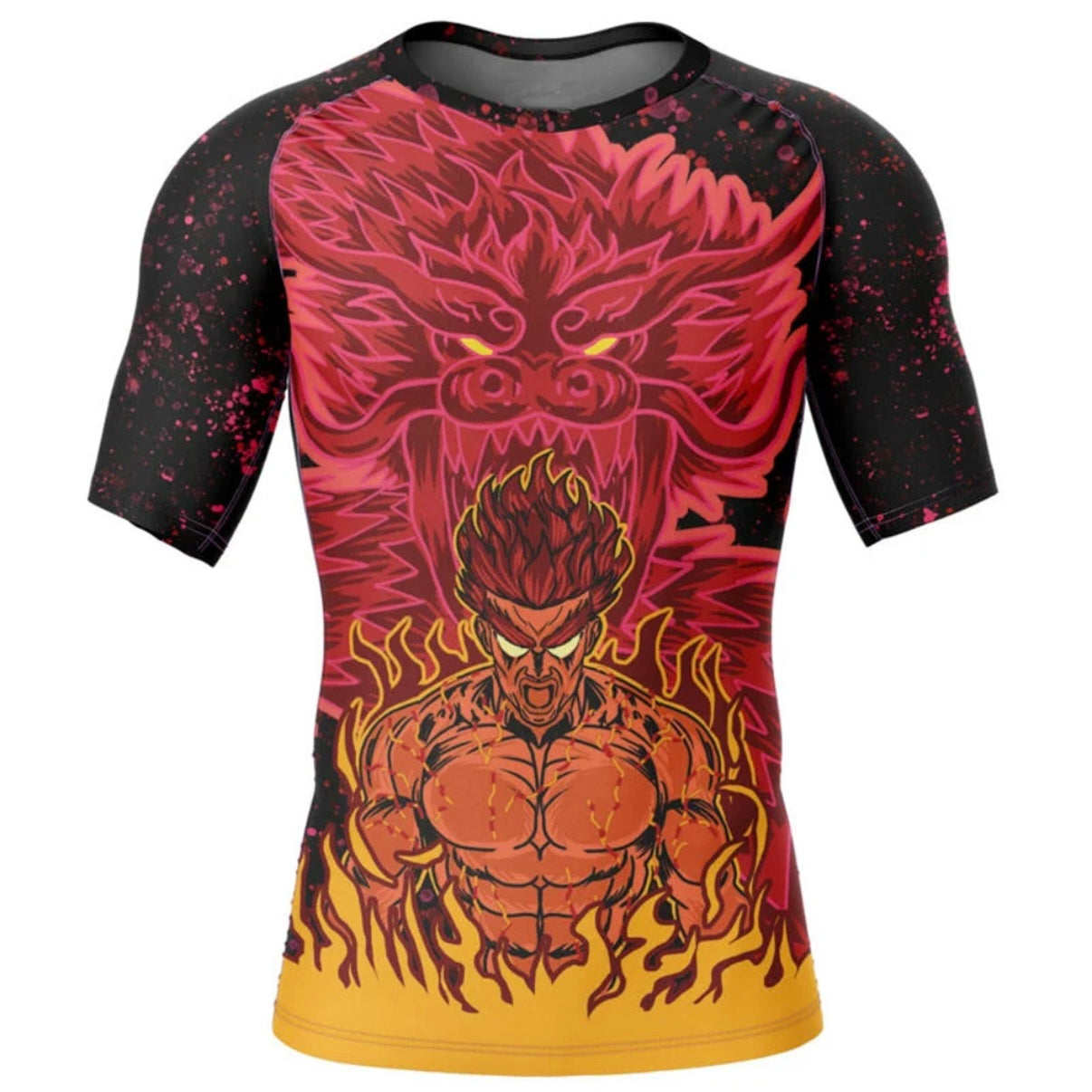 Naruto Might Guy 8th Gate Premium Rash Guard - LONG OR SHORT SLEEVE - MADE TO ORDER 2 WEEK DISPATCH