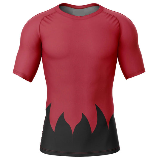 Naruto Sage Cloak Premium Short Sleeve Rash Guard - MADE TO ORDER 2 WEEK DISPATCH