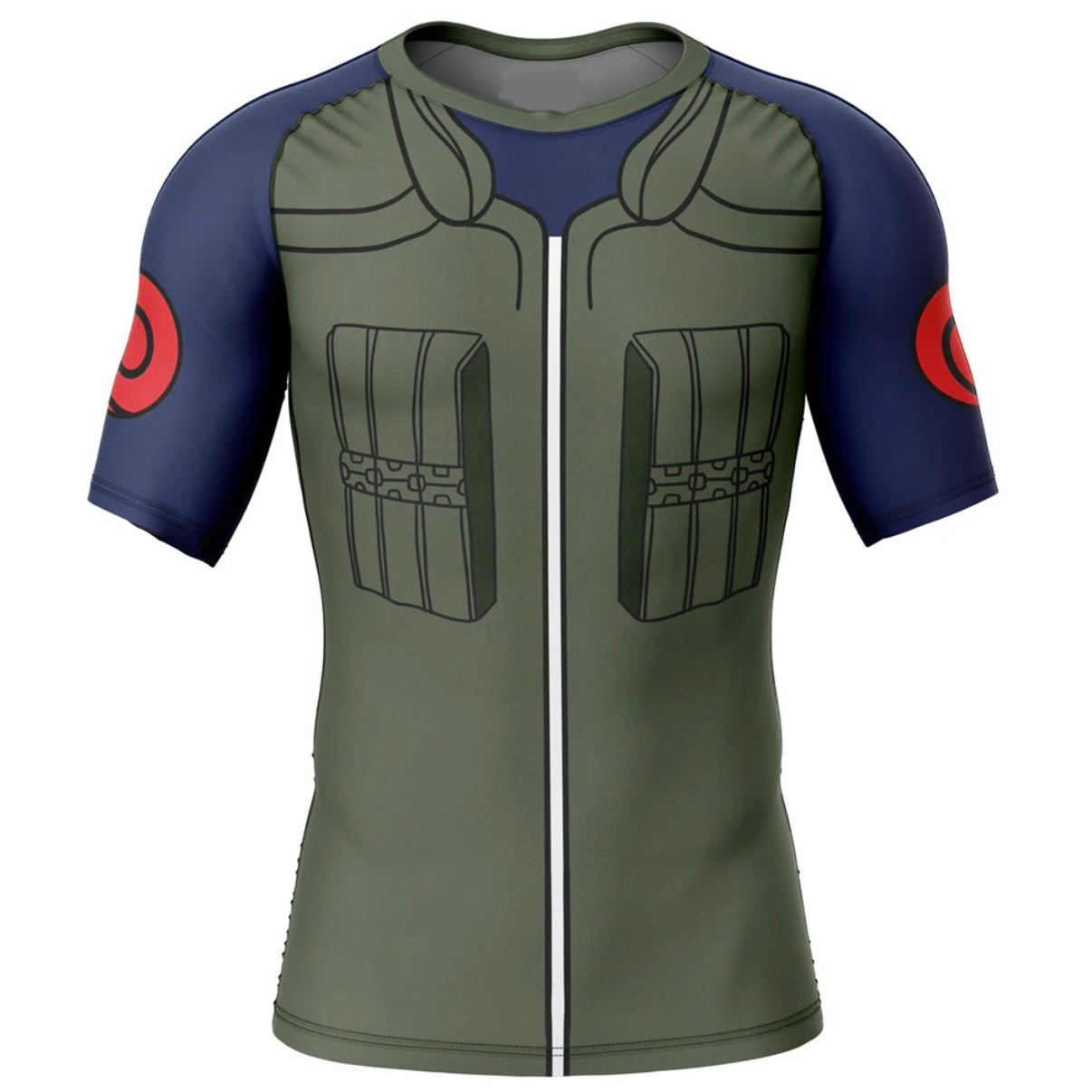 Naruto Kakashi Premium Rash Guard - LONG OR SHORT SLEEVE - MADE TO ORDER 2 WEEK DISPATCH