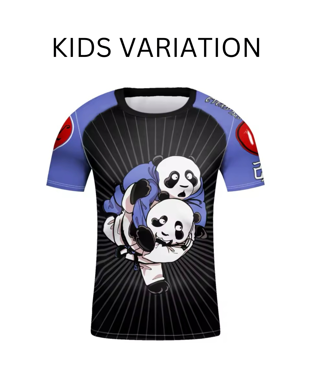 Judo Panda Premium BJJ / MMA Rash Guard - LONG & SHORT SLEEVE VARIATIONS - MADE TO ORDER 2 WEEK DISPATCH