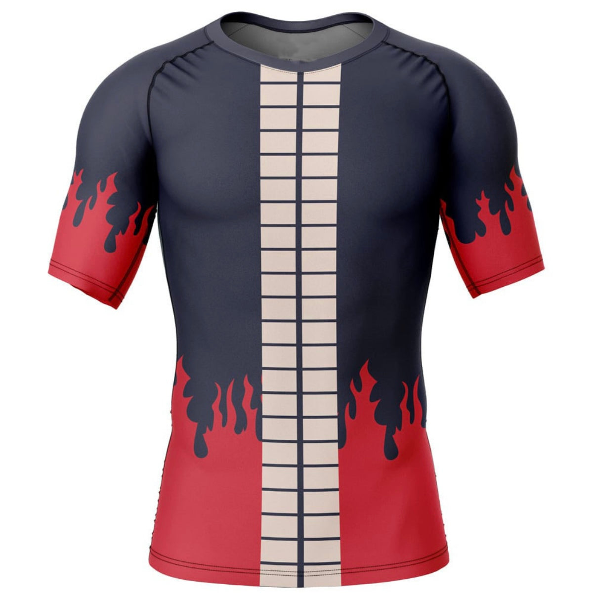 One Piece Ace Alabasta Cloak Premium Short Sleeve Rash Guard - MADE TO ORDER 2 WEEK DISPATCH