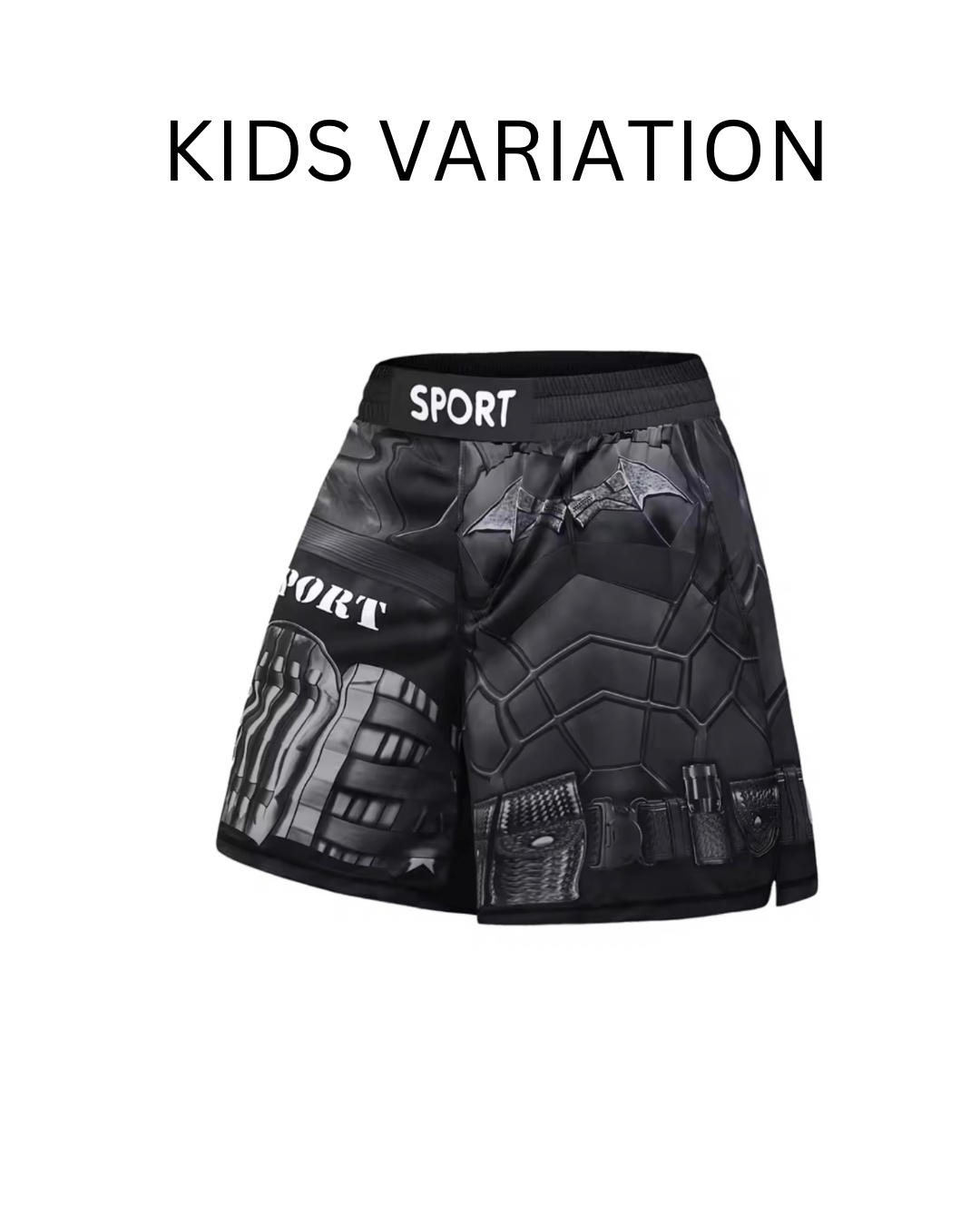 Batman Premium BJJ No Gi / MMA Set. Rash Guard, Shorts & Spats - MADE TO ORDER 2 WEEK DISPATCH