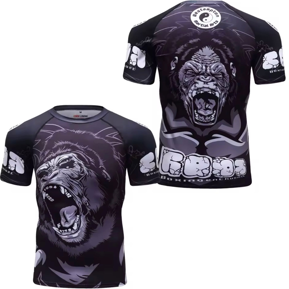 Gorilla Premium BJJ No Gi / MMA Set. Rash Guard, Shorts & Spats - MADE TO ORDER 2 WEEK DISPATCH