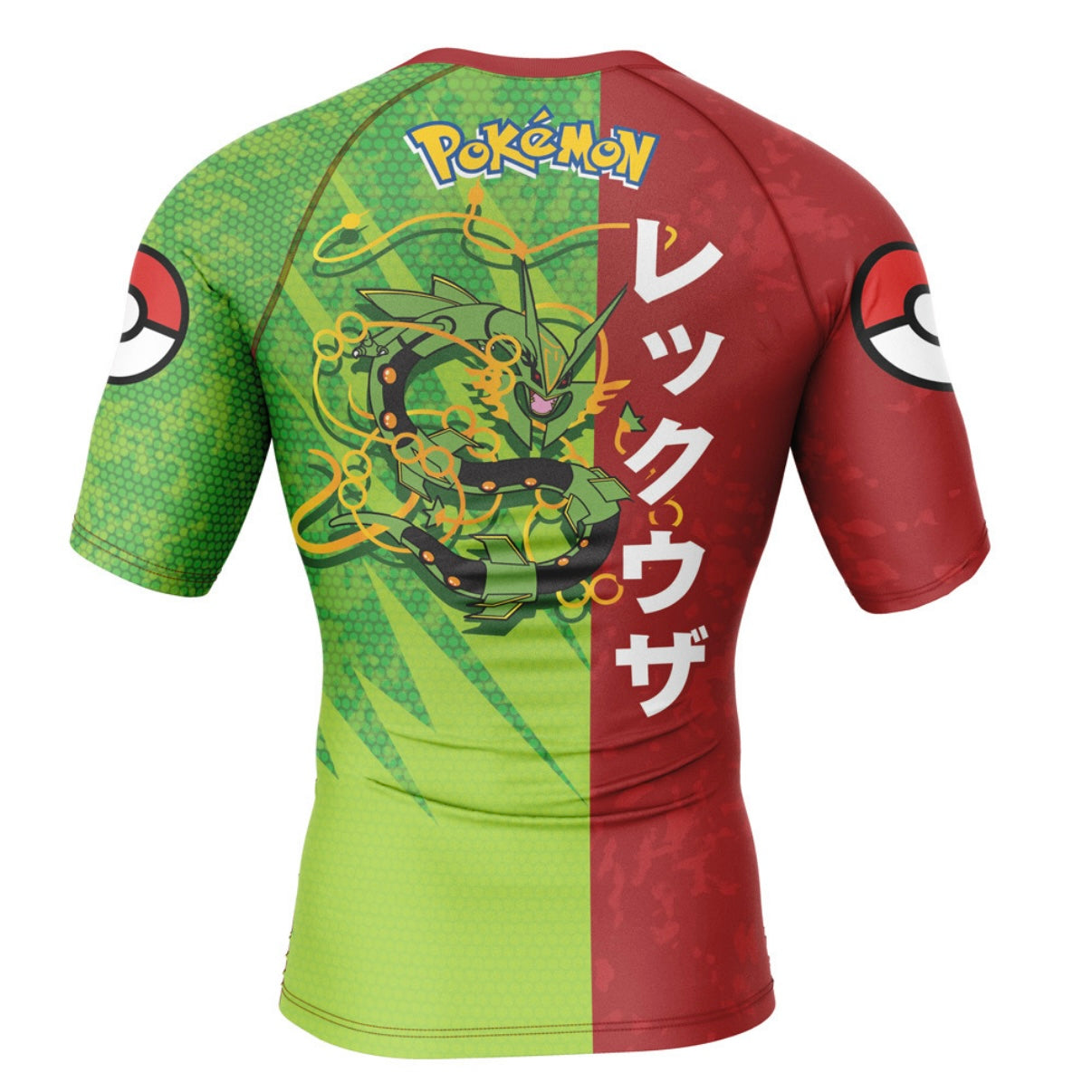 Pokemon Rayquaza Premium Short Sleeve Rash Guard - MADE TO ORDER 2 WEEK DISPATCH