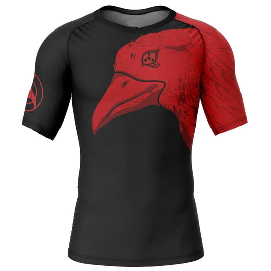 Naruto Itachi Uchiha Summoning Crow Premium Short Sleeve Rash Guard - MADE TO ORDER 2 WEEK DISPATCH